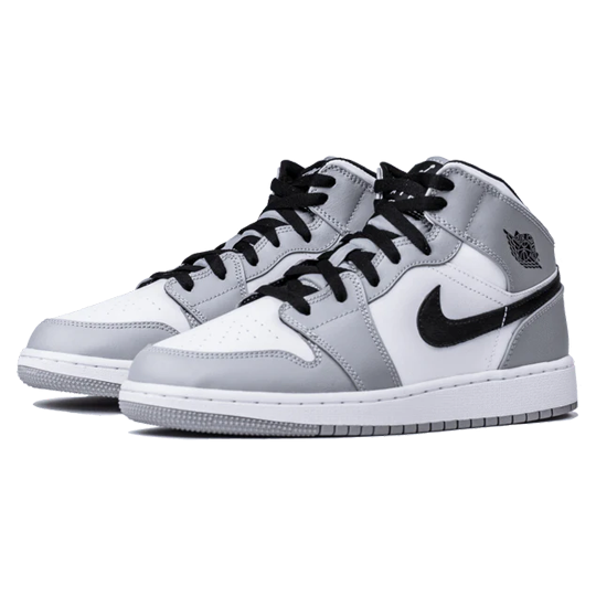 Air Jordan 1 Mid GS Light Smoke Grey