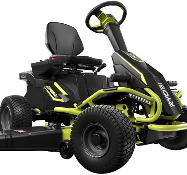 Ryobi 38 inches 100 Ah Battery Electric Rear Engine Riding Lawn Mower Model#: RY48111